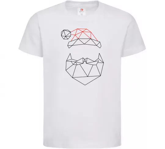 Дитяча футболка Санта графіка Білий фото