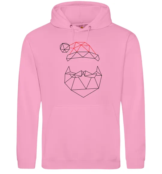 Женская толстовка (худи) Санта графіка Розовый фото