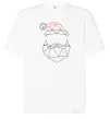 Футболка Оверсайз Санта графіка Белый Футболка Оверсайз Санта графіка Белый фото