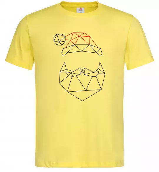 Мужская футболка Санта графіка Лимонный фото