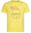 Мужская футболка Санта графіка Лимонный фото