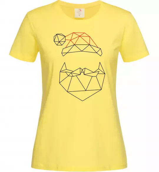 Жіноча футболка Санта графіка Лимонний фото