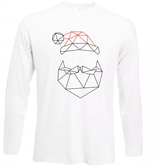 Лонгслив Санта графіка Белый фото