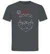 Мужская футболка Санта графіка Графит фото