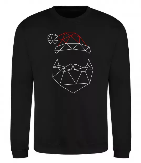 Свитшот Санта графіка Черный фото