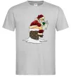 Мужская футболка Санта димохід Серый фото