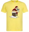 Мужская футболка Санта димохід Лимонный фото