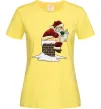 Женская футболка Санта димохід Лимонный фото