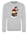 Свитшот Санта димохід Серый меланж фото