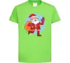 Дитяча футболка Санта з мішком Лаймовий Дитяча футболка Санта з мішком Лаймовий фото