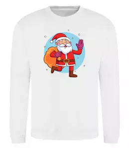 Свитшот Санта з мішком Белый фото