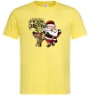 Мужская футболка Санта з оленем Лимонный Мужская футболка Санта з оленем Лимонный фото