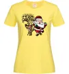 Жіноча футболка Санта з оленем Лимонний Жіноча футболка Санта з оленем Лимонний фото