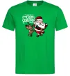 Мужская футболка Санта з оленем Зеленый Мужская футболка Санта з оленем Зеленый фото