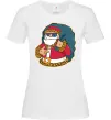 Женская футболка Санта леопард Белый Женская футболка Санта леопард Белый фото