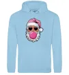 Чоловіча толстовка (худі) Glam Santa Блакитний фото