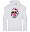 Женская толстовка (худи) Glam Santa Серый меланж фото