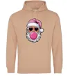 Женская толстовка (худи) Glam Santa Песочный фото