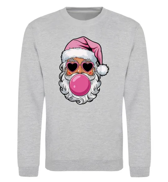 Свитшот Glam Santa Серый меланж фото