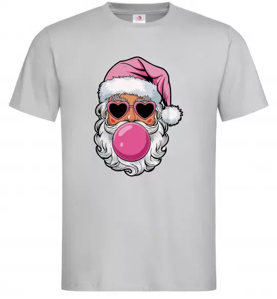 Мужская футболка Glam Santa Серый фото
