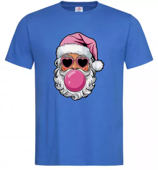 Мужская футболка Glam Santa Ярко-синий фото