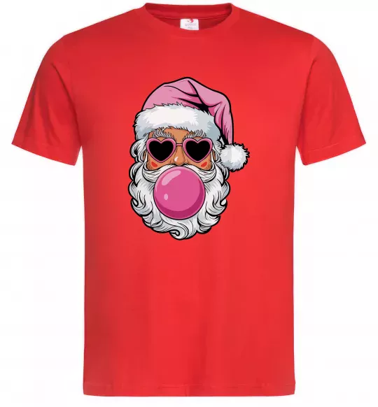 Мужская футболка Glam Santa Красный фото