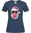 Женская футболка Glam Santa Темно-синий фото