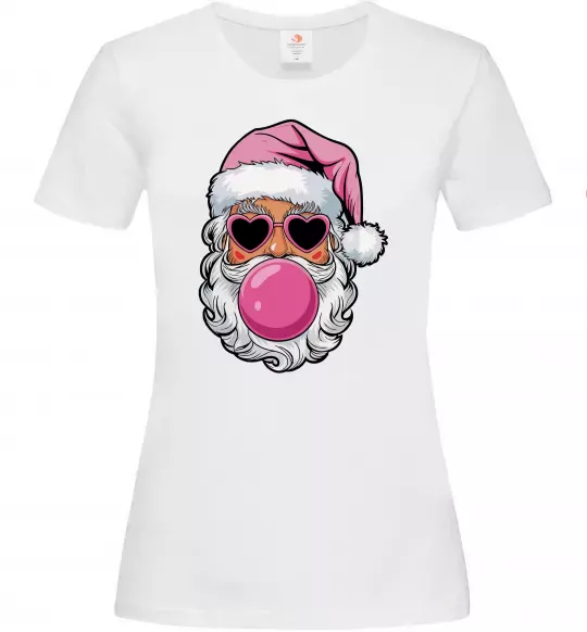 Женская футболка Glam Santa Белый фото