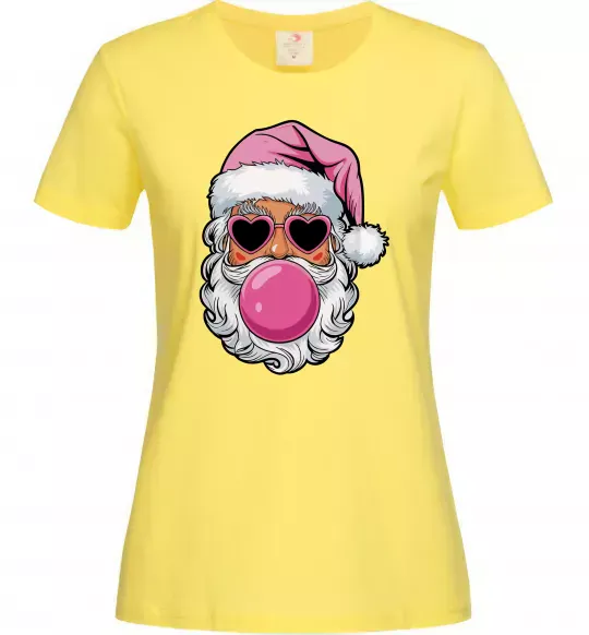 Женская футболка Glam Santa Лимонный фото