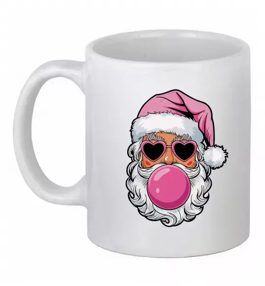 Чашка керамическая Glam Santa Белый фото