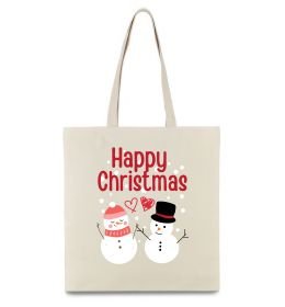 Еко-сумка Happy Christmas сніговики Еко-сумка Happy Christmas сніговики