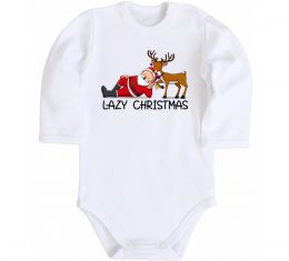 Детский боди Lazy Christmas
