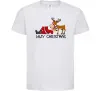 Детская футболка Lazy Christmas Белый фото