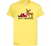 Детская футболка Lazy Christmas Лимонный фото