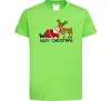 Детская футболка Lazy Christmas Лаймовый фото