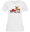 Женская футболка Lazy Christmas Белый фото