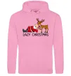 Женская толстовка (худи) Lazy Christmas Розовый Женская толстовка (худи) Lazy Christmas Розовый фото