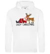 Женская толстовка (худи) Lazy Christmas Белый фото
