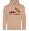 Женская толстовка (худи) Lazy Christmas Песочный фото
