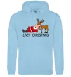 Женская толстовка (худи) Lazy Christmas Голубой Женская толстовка (худи) Lazy Christmas Голубой фото