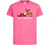 Детская футболка Lazy Christmas Ярко-розовый фото