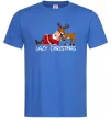 Мужская футболка Lazy Christmas Ярко-синий фото