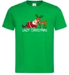 Мужская футболка Lazy Christmas Зеленый фото