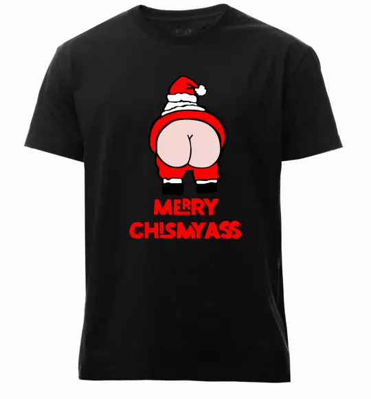 Чоловіча преміум футболка Merry Chismyass Чорний фото