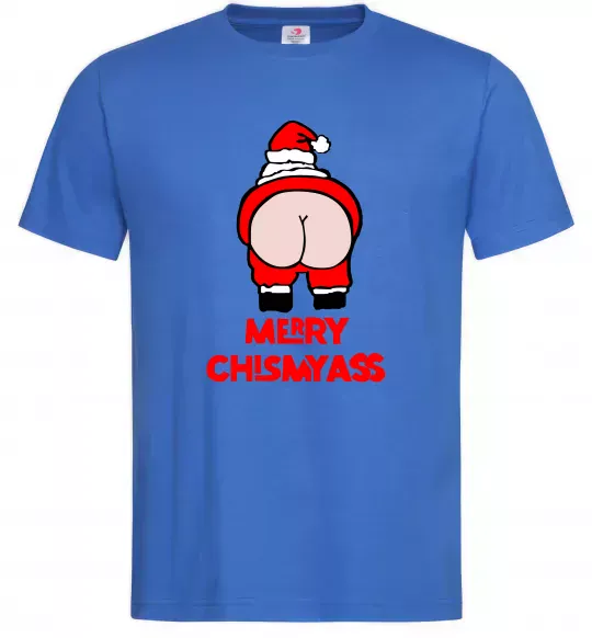 Мужская футболка Merry Chismyass Ярко-синий фото