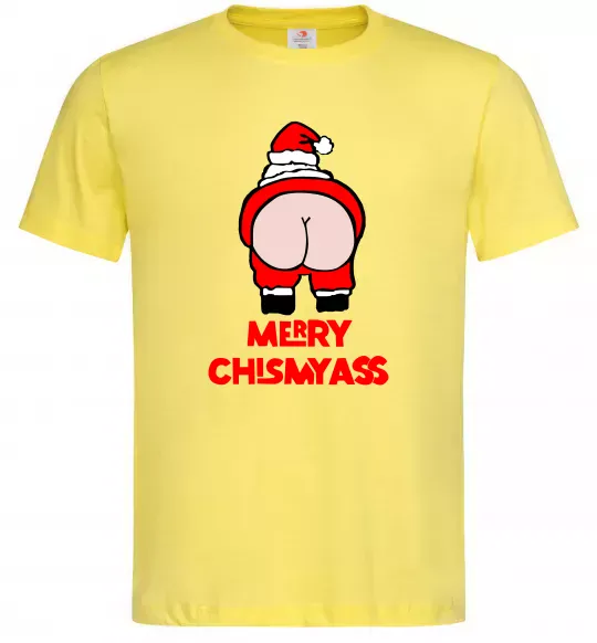 Мужская футболка Merry Chismyass Лимонный фото