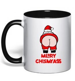 Чашка з кольоровою ручкою Merry Chismyass Чашка з кольоровою ручкою Merry Chismyass