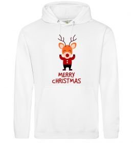 Женская толстовка (худи) Merry Christmas Олень Женская толстовка (худи) Merry Christmas Олень