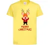 Детская футболка Merry Christmas Олень Лимонный Детская футболка Merry Christmas Олень Лимонный фото