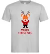 Мужская футболка Merry Christmas Олень Серый Мужская футболка Merry Christmas Олень Серый фото